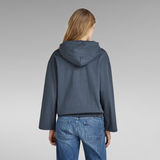 G-Star RAW® Text Print Hooded Loose Sweater Medium blue