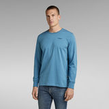 G-Star RAW® Base-T-Shirt Ronde Hals Midden blauw