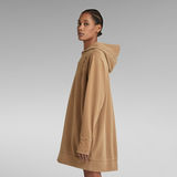 G-Star RAW® Gamma Sigma Loose Hooded Sweat Dress Brown