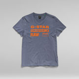 G-Star RAW® Originals Label T-Shirt Midden blauw