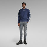 G-Star RAW® Sleeve Graphics Loose Sweater Dark blue