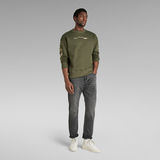 G-Star RAW® Sleeve Graphics Loose Sweater Green