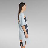 G-Star RAW® Printed Graphic Loose Dress Light blue