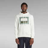 G-Star RAW® Originals Hooded Sweater White