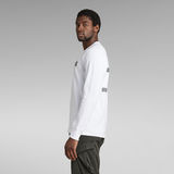 G-Star RAW® Lightweight Back Tape Sweater White