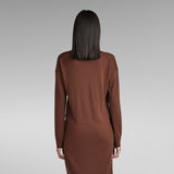 G-Star RAW® Knitted Polo Dress Brown