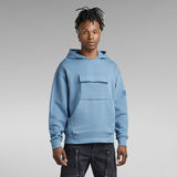 G-Star RAW® Double Pocket Loose Hooded Sweater Medium blue