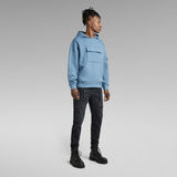 G-Star RAW® Double Pocket Loose Hooded Sweater Medium blue