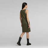 G-Star RAW® Engineered Rib Tank Dress Green