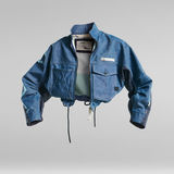 G-Star RAW® GSRR Selvedge 3D A-Cropped Jacket Dark blue