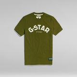 G-Star RAW® T-shirt Felt Applique Vert