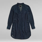 G-Star RAW® Millery V-neck Shirt Dress Medium blue