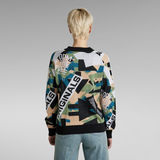 G-Star RAW® Jacquard Raglan Knitted Sweater Meerkleurig