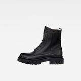 G-Star RAW® Kafey High Lace Leather Boots Black side view