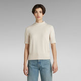 G-Star RAW® Core Mock Knitted Pullover Weiß