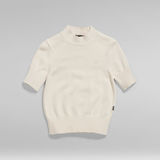 G-Star RAW® Core Mock Knitted Pullover Weiß