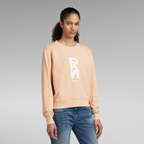 G-Star RAW® Crew Sweater Graphic Raw Roze