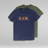 G-Star RAW® Originals RAW T-Shirt 2er-Pack Mehrfarbig