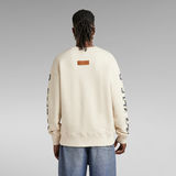 G-Star RAW® Sleeve Graphics Loose Sweater White