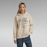 G-Star RAW® Originals Loose Hooded Sweater White