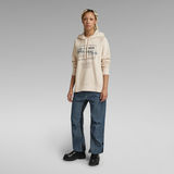 G-Star RAW® Originals Loose Hooded Sweater White