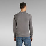 G-Star RAW® Half Zip Pocket Knitted Pullover Grau