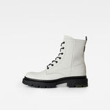 G-Star RAW® Kafey High Lace Up Leather Boots White side view