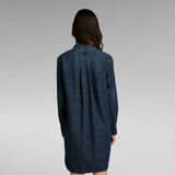 G-Star RAW® Millery V-neck Shirt Dress Medium blue