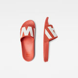 G-Star RAW® Cart IV Basic Slides Orange both shoes