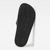 G-Star RAW® Claquettes Cart III Perforated Logo Noir sole view