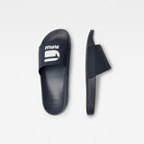 G-Star RAW® Cart III Basic Slide Dark blue both shoes