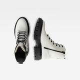 G-Star RAW® Kafey High Lace Up Leather Boots White both shoes
