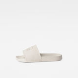 G-Star RAW® Cart III Perforated Logo Slides White side view