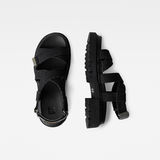 G-Star RAW® Sandales Xinva Denim Noir both shoes