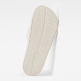 G-Star RAW® Cart III Perforated Logo Slides White sole view