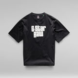 G-Star RAW® Unisex Radio Boxy  T-Shirt Black