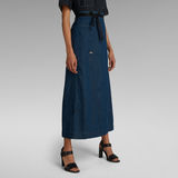 G-Star RAW® A-line Maxi Wrap Skirt Dark blue