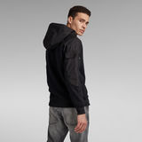 G-Star RAW® Mixed Woven Cargo Hooded Sweater Black