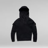G-Star RAW® Mixed Woven Cargo Hooded Sweater Black