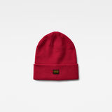 G-Star RAW® Effo Long Beanie Red front flat