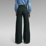 G-Star RAW® Pantalon Deck Ultra High Wide Leg Vert