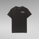 G-Star RAW® Graphic Ribbed Top Black