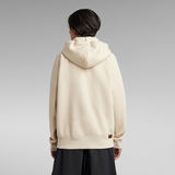 G-Star RAW® Premium Core 2.0 Hooded Zip Through Sweater Beige