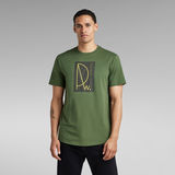 G-Star RAW® Lash RAW Graphic T-Shirt Green