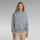 G-Star RAW® Unisex Core Oversized Hooded Sweatshirt Hellblau