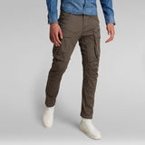 G-Star RAW® Pantalones Rovic Zip 3D Straight Tapered Pant Gris