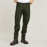 G-Star RAW® Pantalones Rovic Zip 3D Straight Tapered Pant Verde