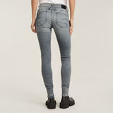 g star lynn mid waist skinny jeans grau