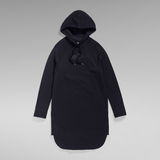 G-Star RAW® Graphic Loose Hooded Sweat Dress Black