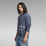 G-Star RAW® Multi Graphic Oversized Sweater Medium blue